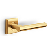 Formani | Deurkruk BASIC LB7-19BSQR53 op vierkant rozet | PVD mat goud