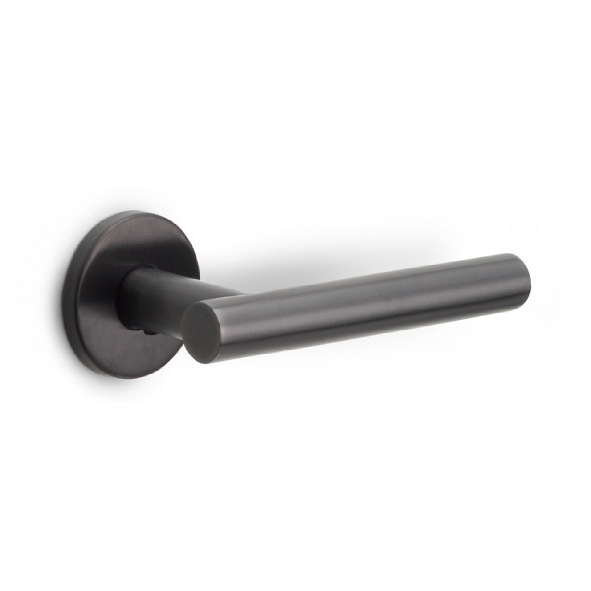 Formani | Deurkruk BASIC LB7-19 op ronde rozet | PVD Gunmetal