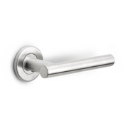 Formani | Deurkruk BASIC LB7L-19 EN1906 op ronde rozet | RVS mat