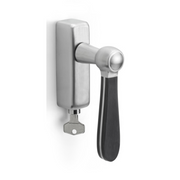 Formani LZ100-DKLOCK-O draaikiepgarnituur afsluitbaar mat roestvast staal/ mat zwart rechts/ links draaiend