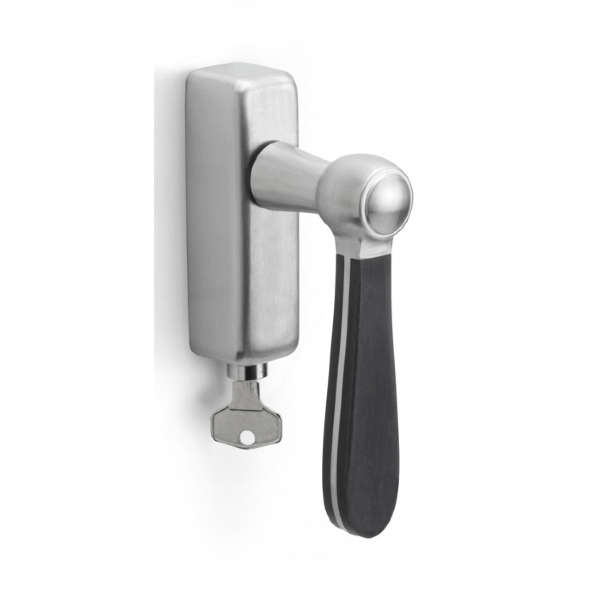 Formani LZ100-DKLOCK-O draaikiepgarnituur afsluitbaar mat roestvast staal/ mat zwart rechts/ links draaiend