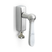 Formani LZ100MA-DKLOCK-O draaikiepgarnituur afsluitbaar mat roestvast staal/ carrara marmer rechts/links draaiend