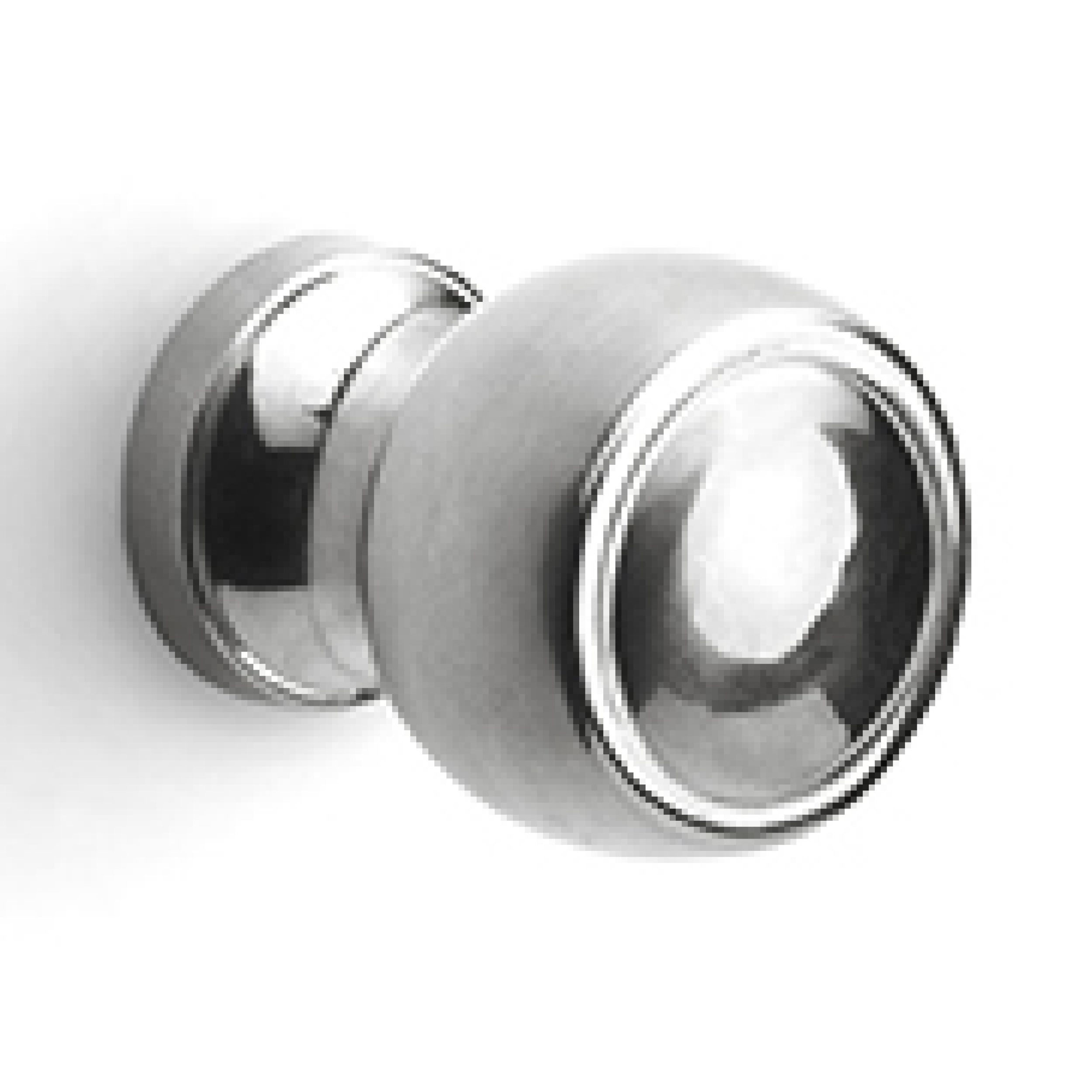 Formani Piet Boon ONE LZ30M massieve meubelknop 30mm -Gepolijst Roestvast Staal
