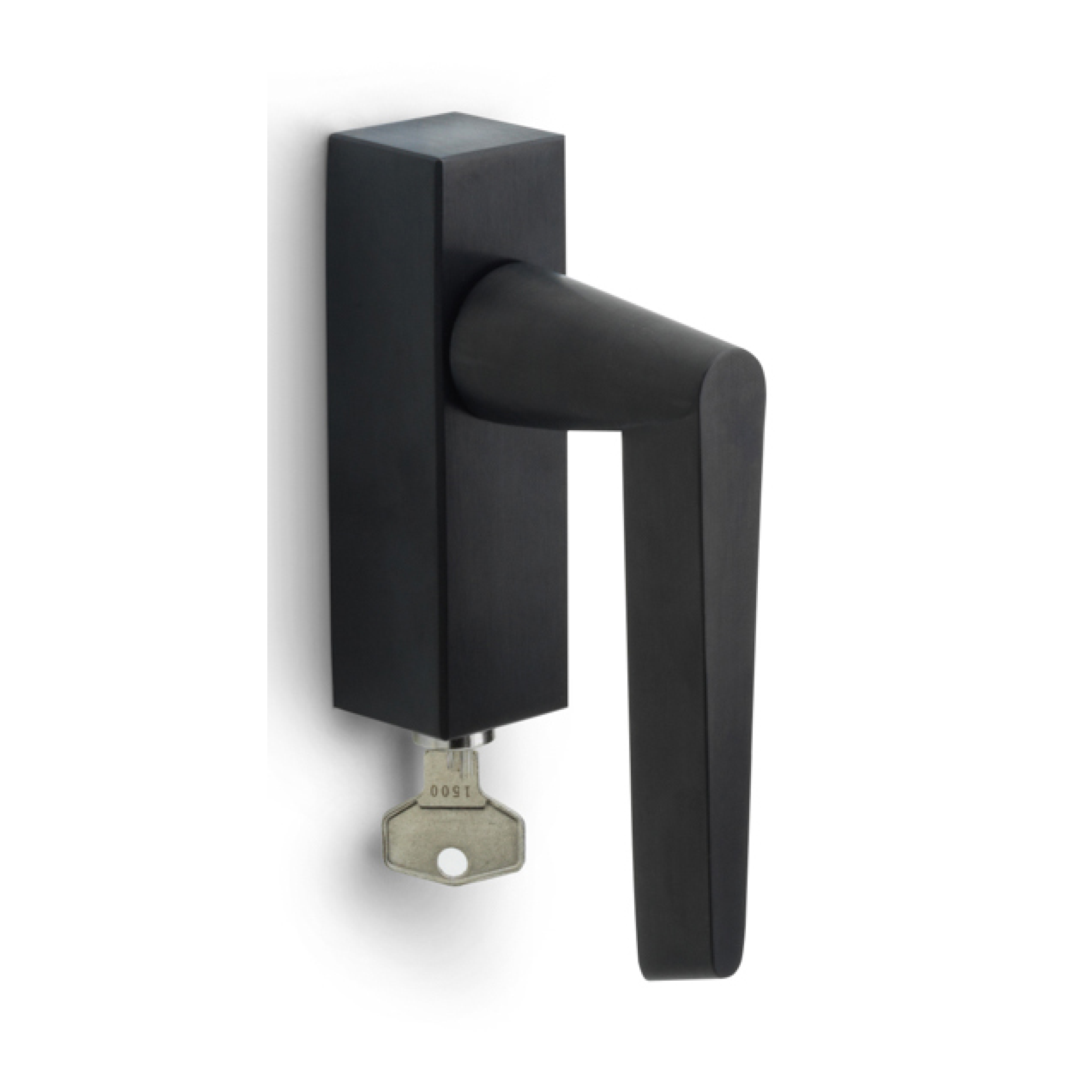 Formani OH102DKLOCK draaikiepgarnituur afsluitbaar PVD mat zwart