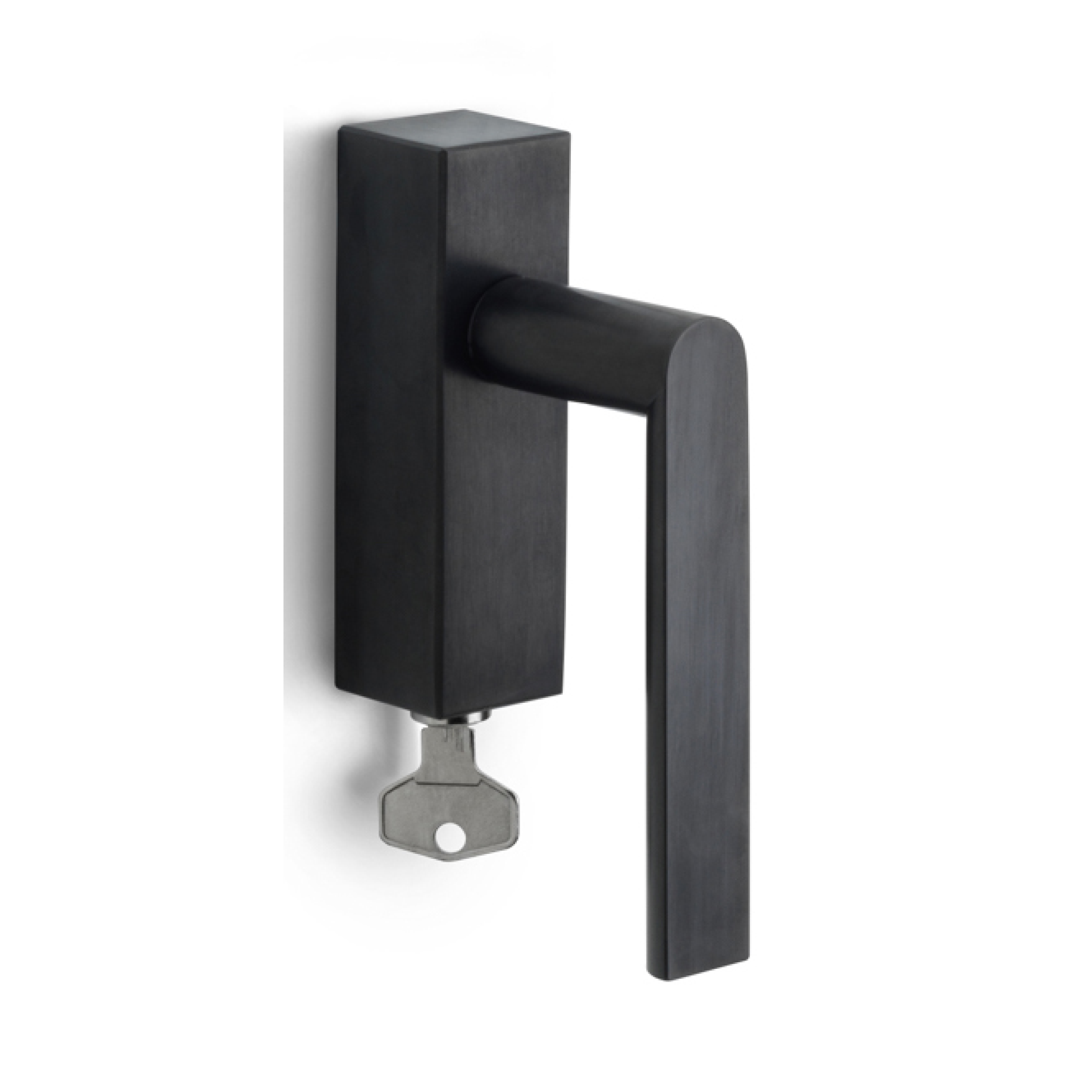 Formani PBA100-DKLOCK draaikiepgarnituur afsluitbaar PVD mat zwart linksdraaiend