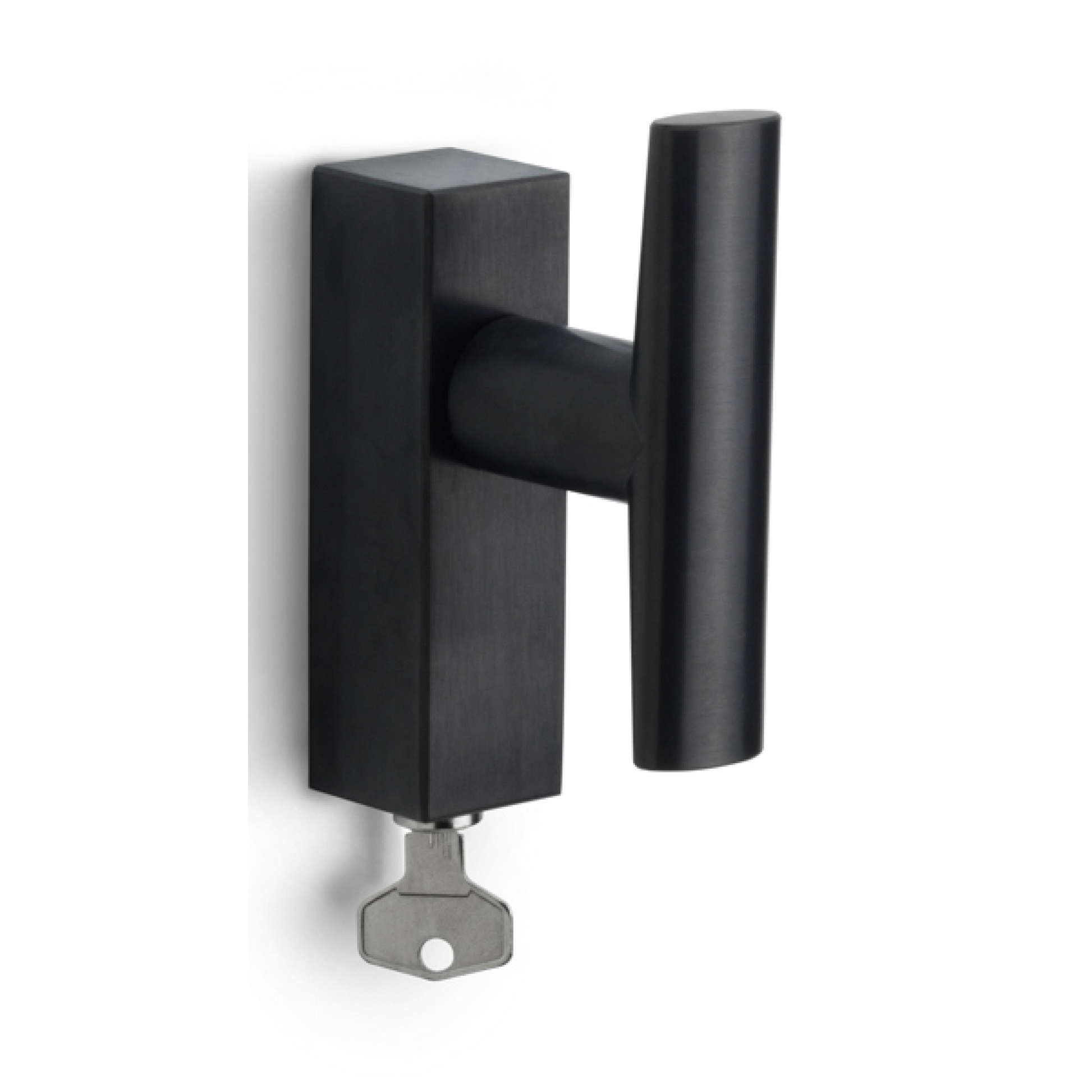 Formani PBI103-DKLOCK draaikiepgarnituur afsluitbaar PVD mat zwart