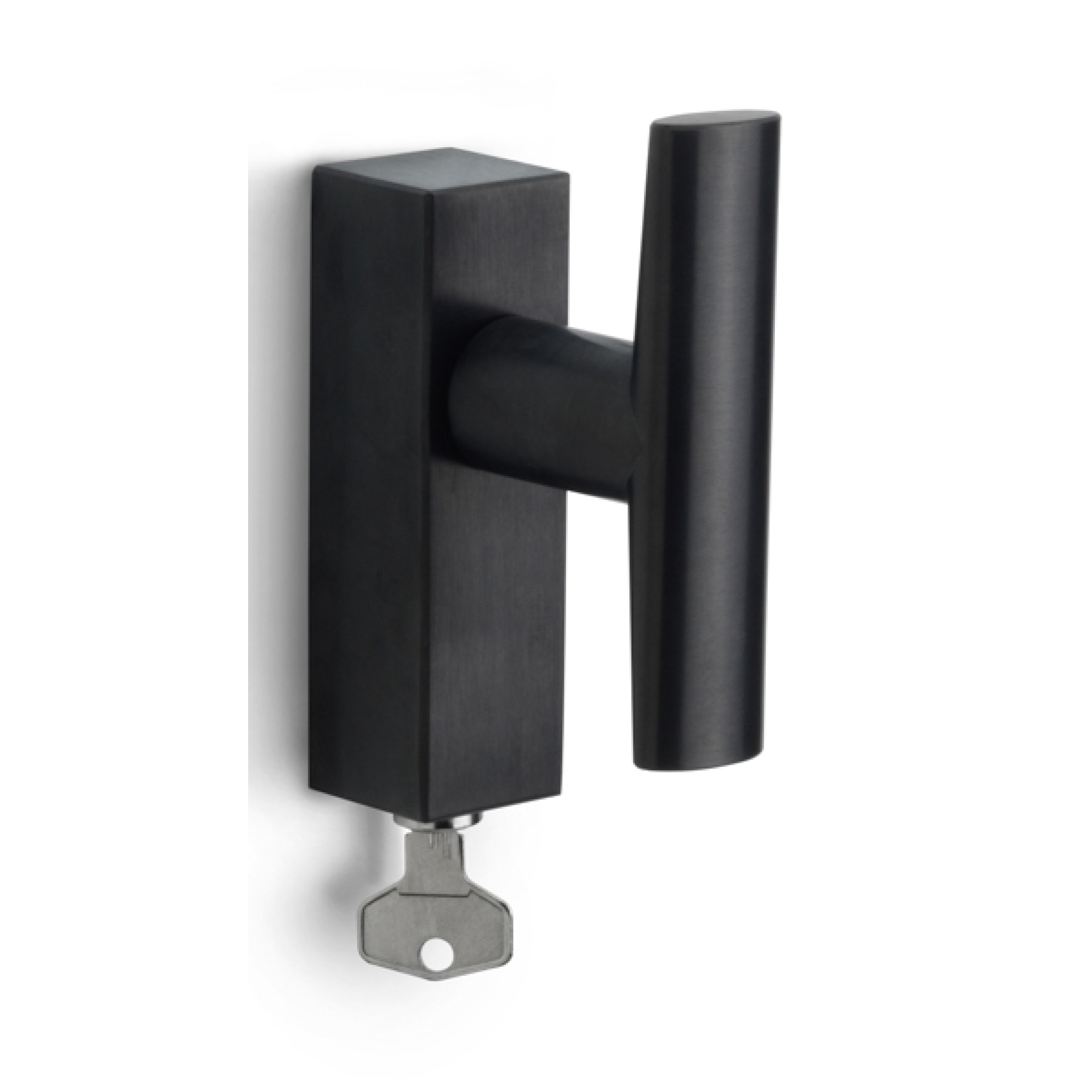 Formani PBI103-DKLOCK draaikiepgarnituur afsluitbaar PVD mat zwart