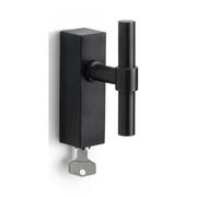 Formani PBT15-DKLOCK draaikiepgarnituur afsluitbaar PVD mat zwart