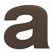 Formani BASICS huisletter A in brons met PVD-coating – vooraanzicht