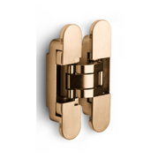FORMANI | Onzichtbaar scharnier | 140x30mm | PVD Licht Brons | 3D Instelbaar - Deurbeslag-expert