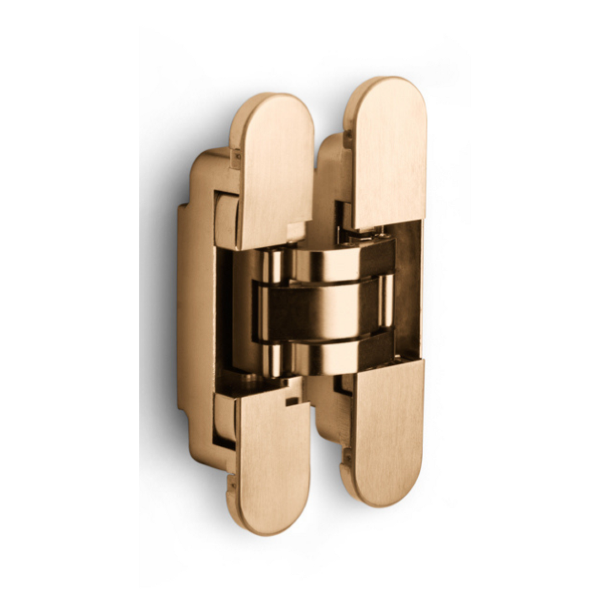 FORMANI | Onzichtbaar scharnier | 140x30mm | PVD Licht Brons | 3D Instelbaar - Deurbeslag-expert