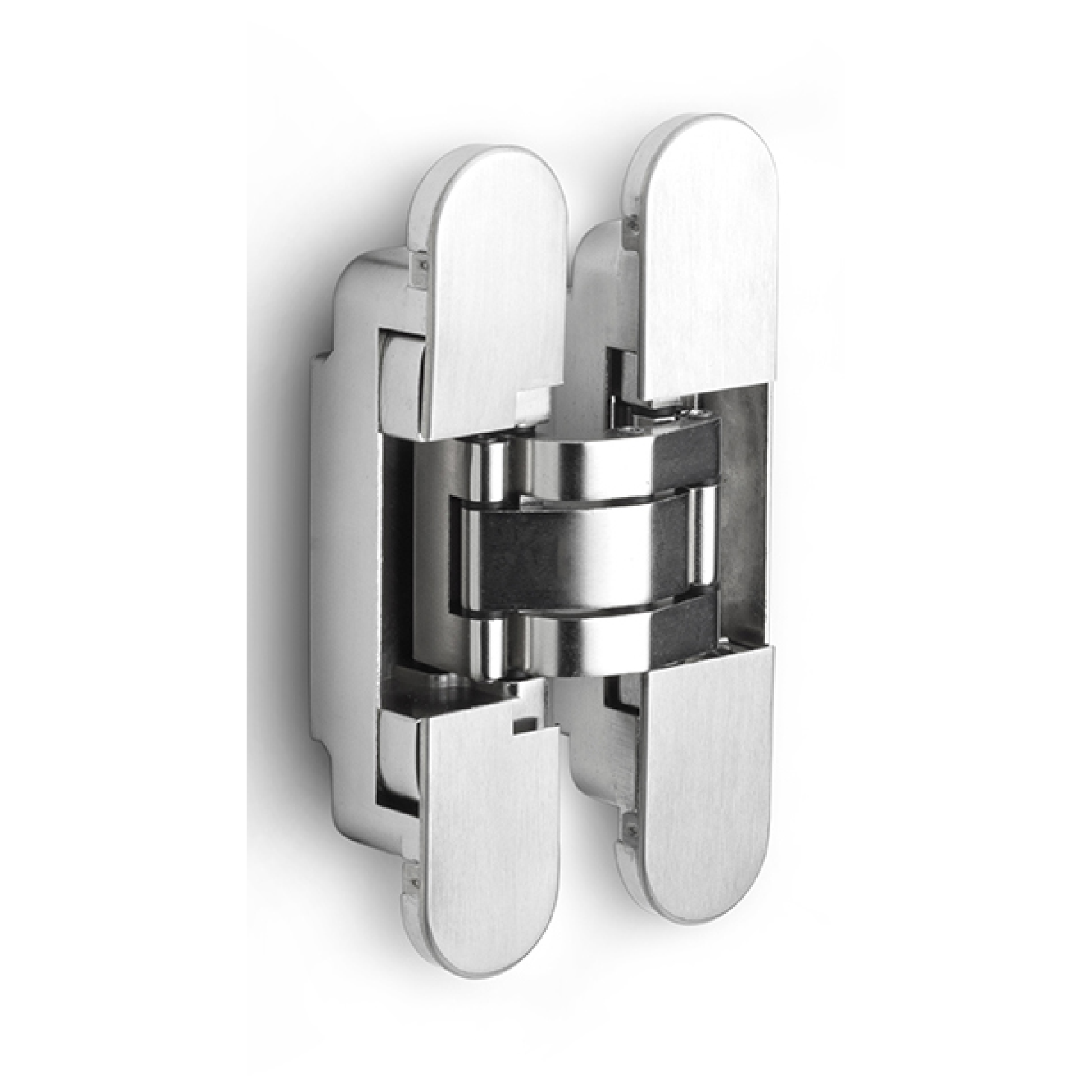 FORMANI | Onzichtbaar scharnier | 140x30mm | RVS Geborsteld | 3D Instelbaar - Deurbeslag-expert