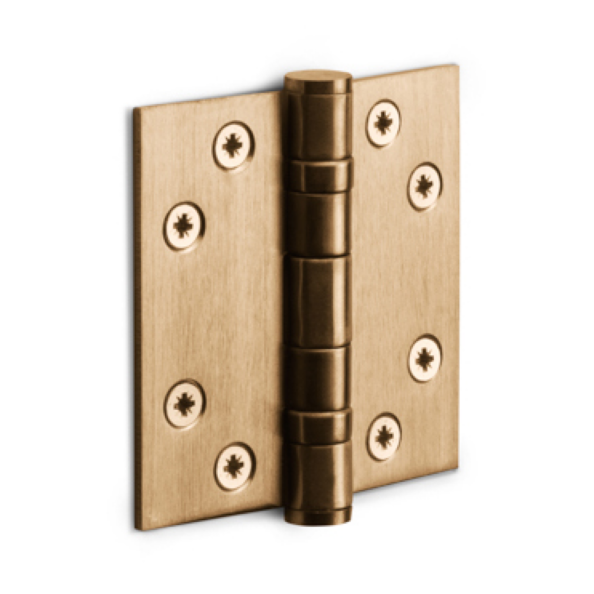 FORMANI Kogellagerscharnier | 76x76 | PVD Licht Brons | LBS7676 Rechte Hoeken
