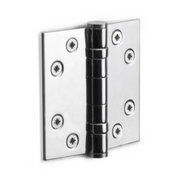 FORMANI Kogellagerscharnier | 76x76 | RVS Gepolijst | Chroom Look | LBS7676 Rechte hoeken