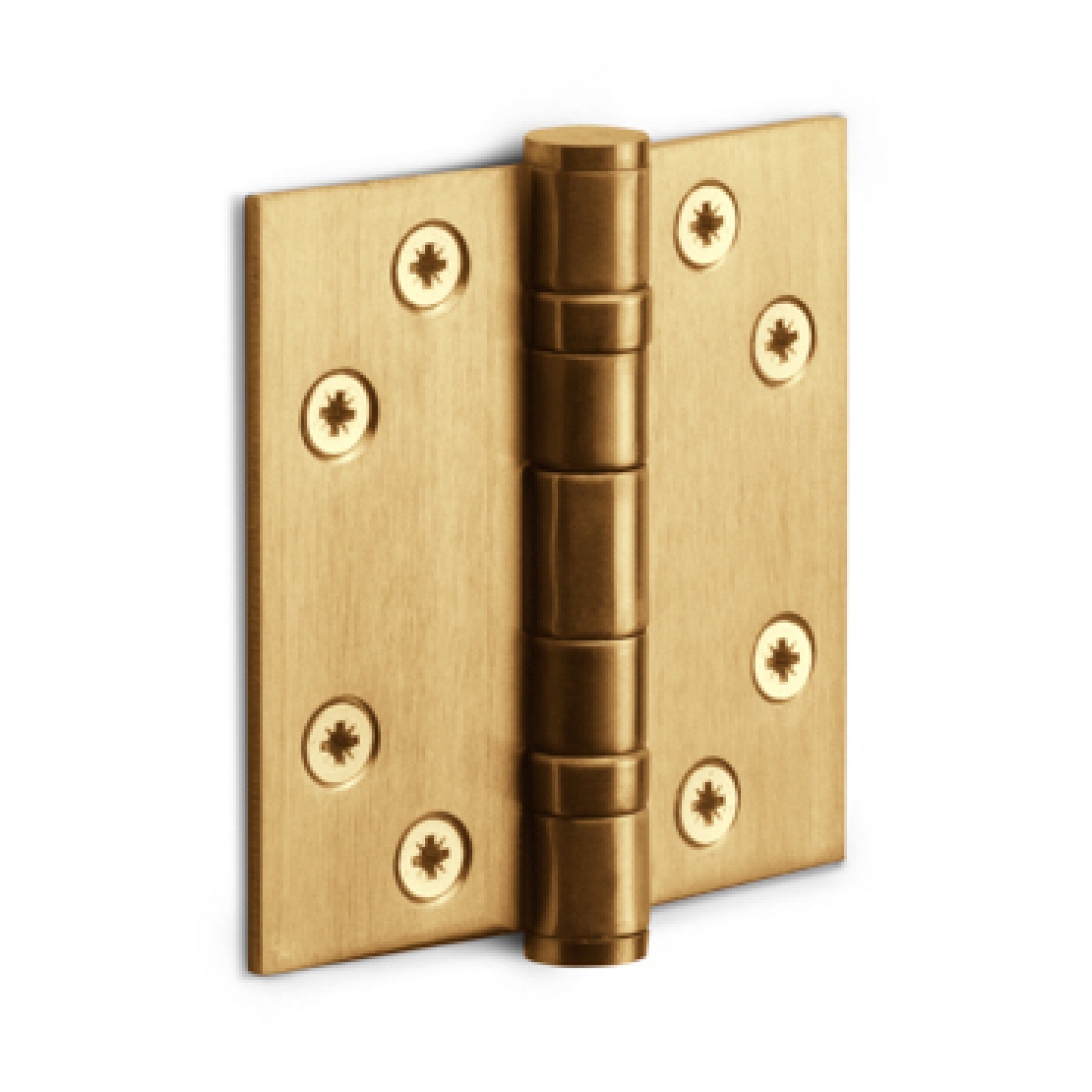 FORMANI Kogellagerscharnier | 76x76 | PVD Mat Goud | LBS7676 Rechte Hoeken