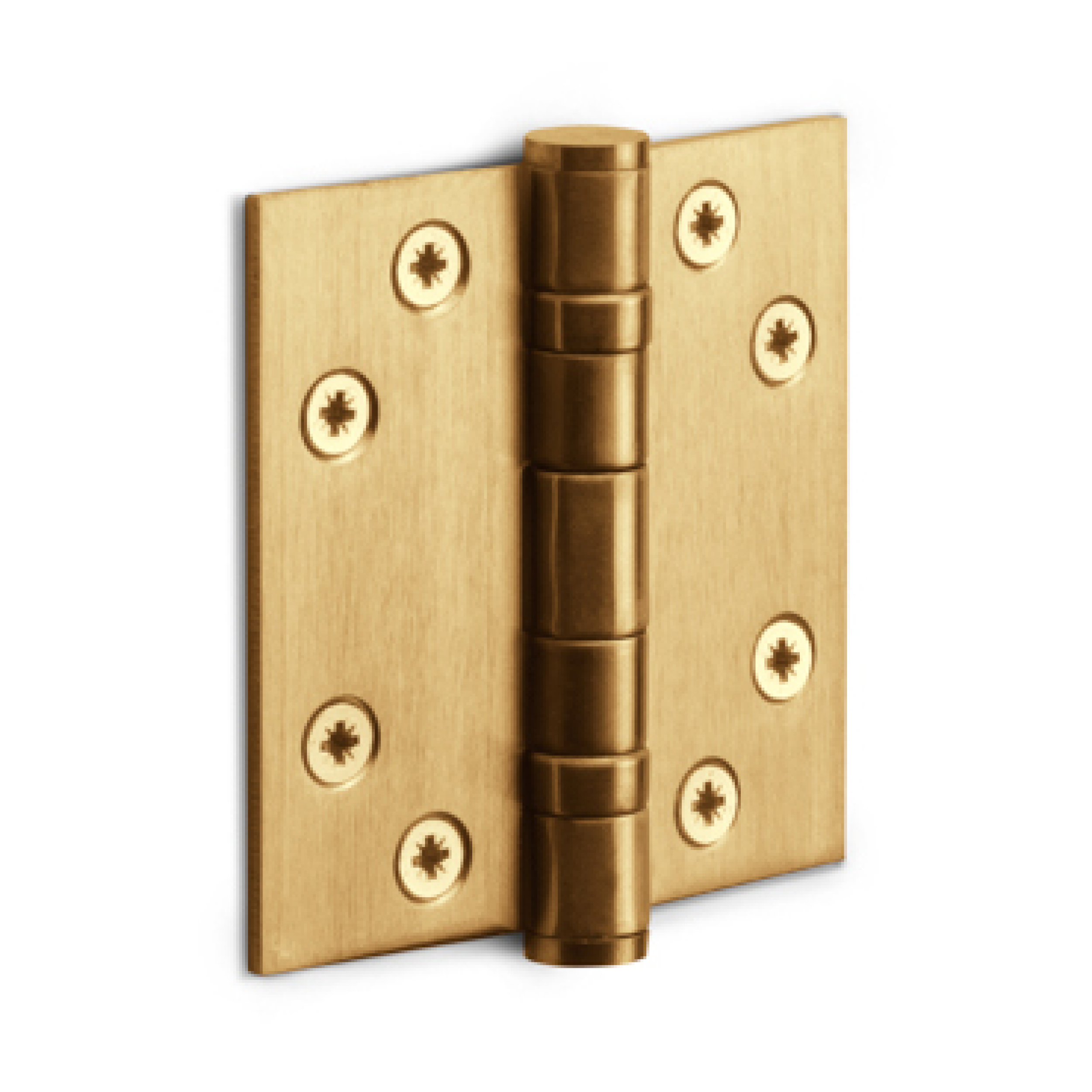 FORMANI Kogellagerscharnier | 76x76 | PVD Mat Goud | LBS7676 Rechte Hoeken
