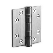 FORMANI kogellagerscharnier LBS7676 76x76 mm RVS geborsteld – vooraanzicht