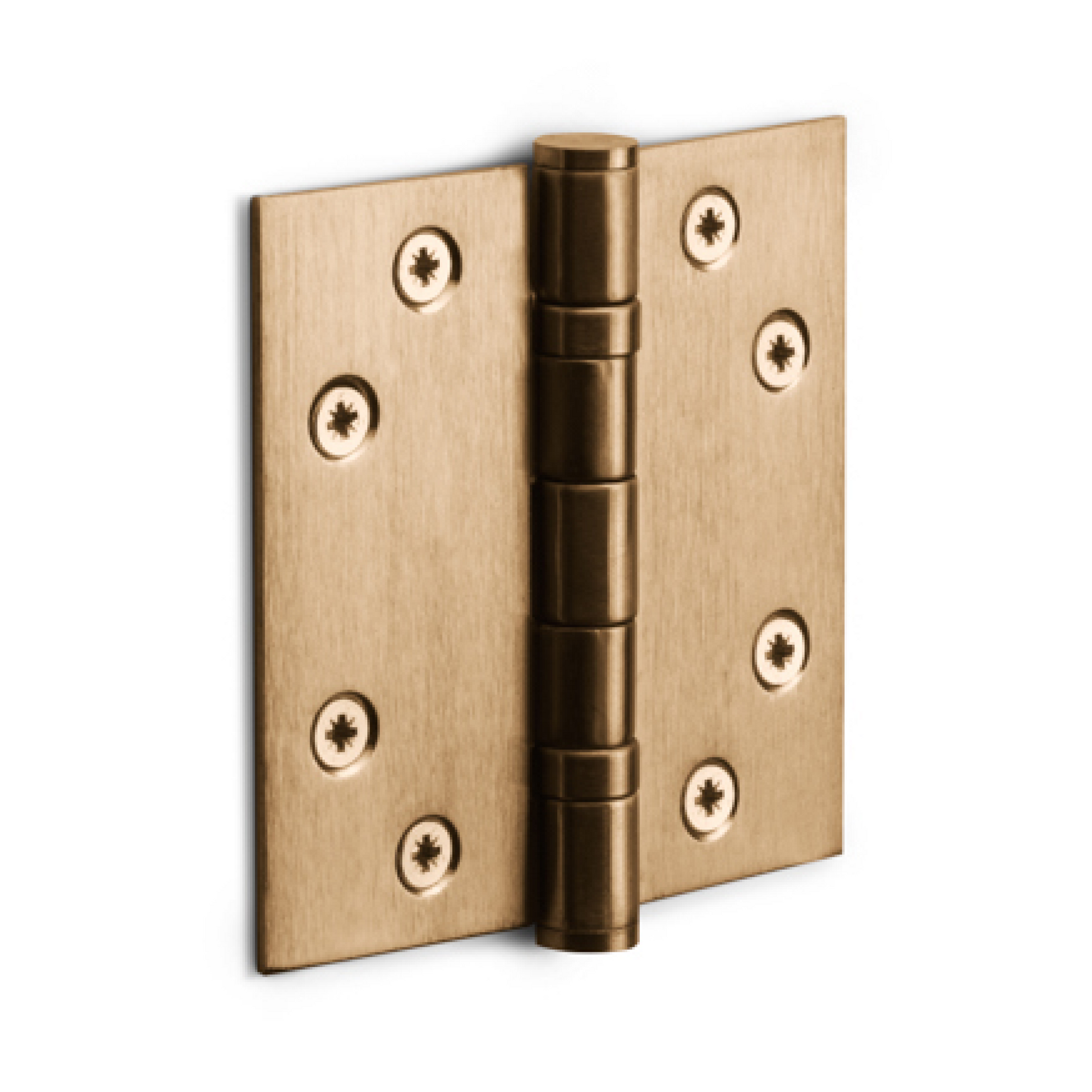 FORMANI Kogellagerscharnier | 89x89 | PVD Licht Brons | LBS8989 Rechte Hoeken