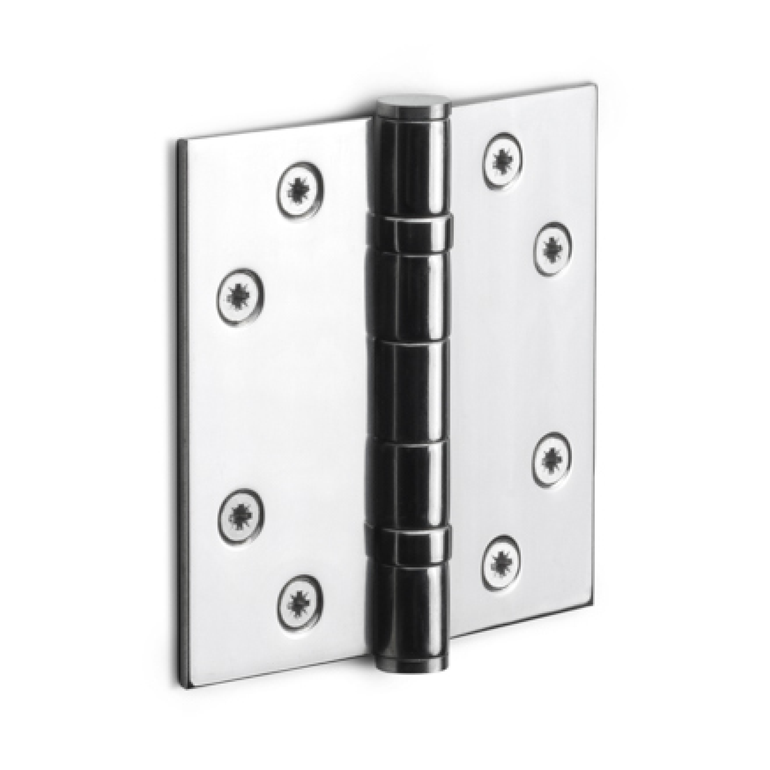 FORMANI Kogellagerscharnier | 89x89 | RVS Gepolijst | Chroom Look | LBS8989 Rechte hoeken