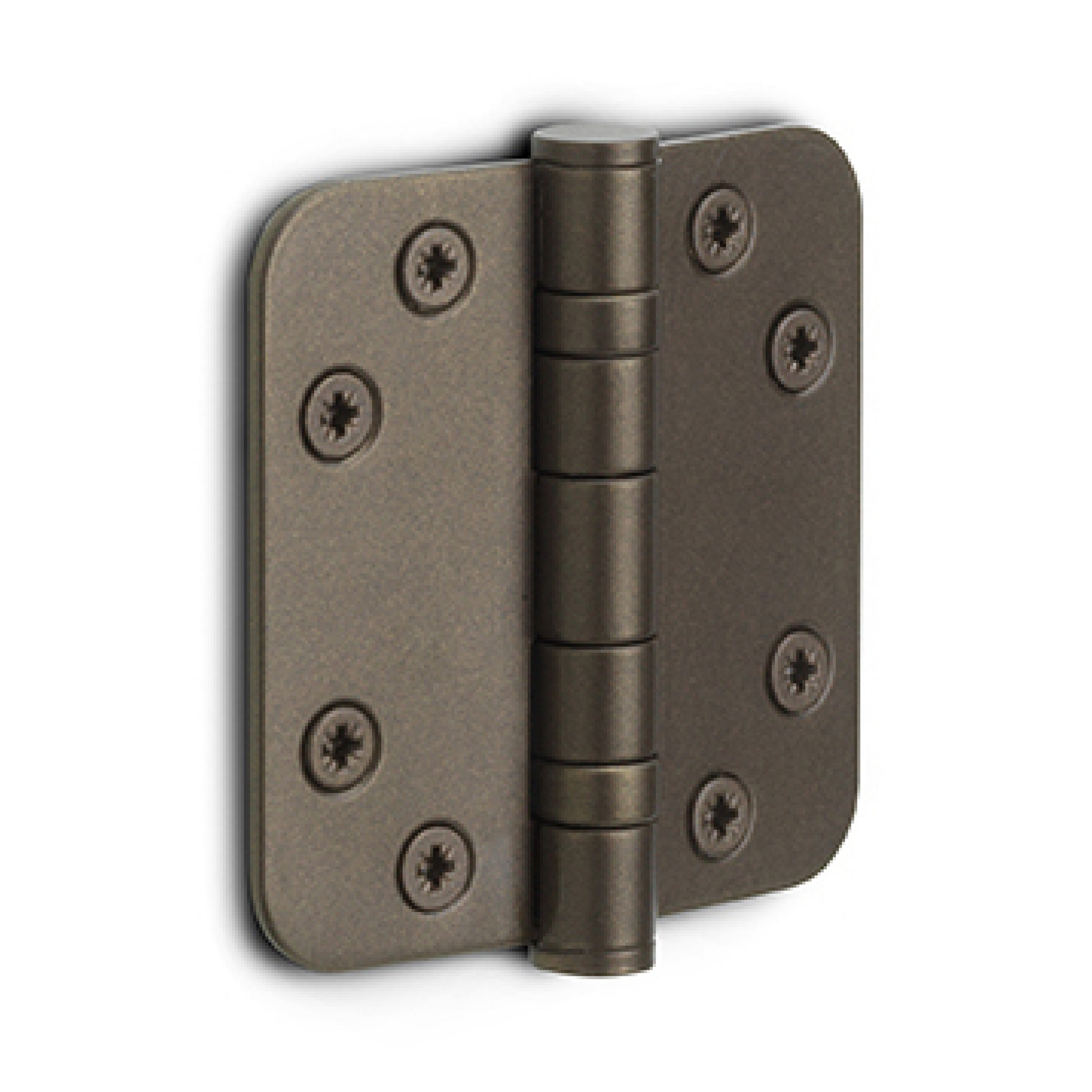 Formani kogellagerscharnier 76x76 mm brons LBSA7676 met afgeronde hoeken