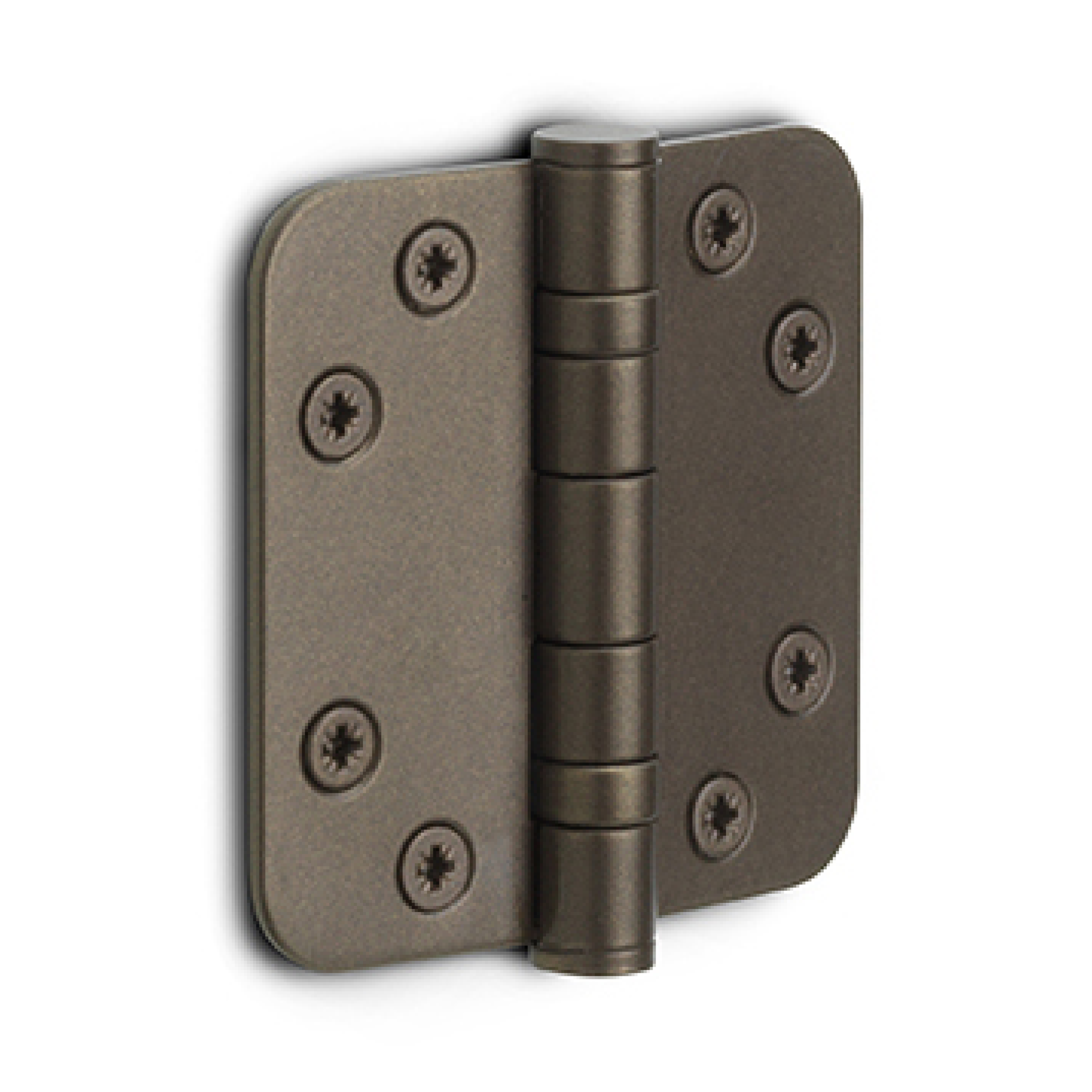 Formani kogellagerscharnier 76x76 mm brons LBSA7676 met afgeronde hoeken