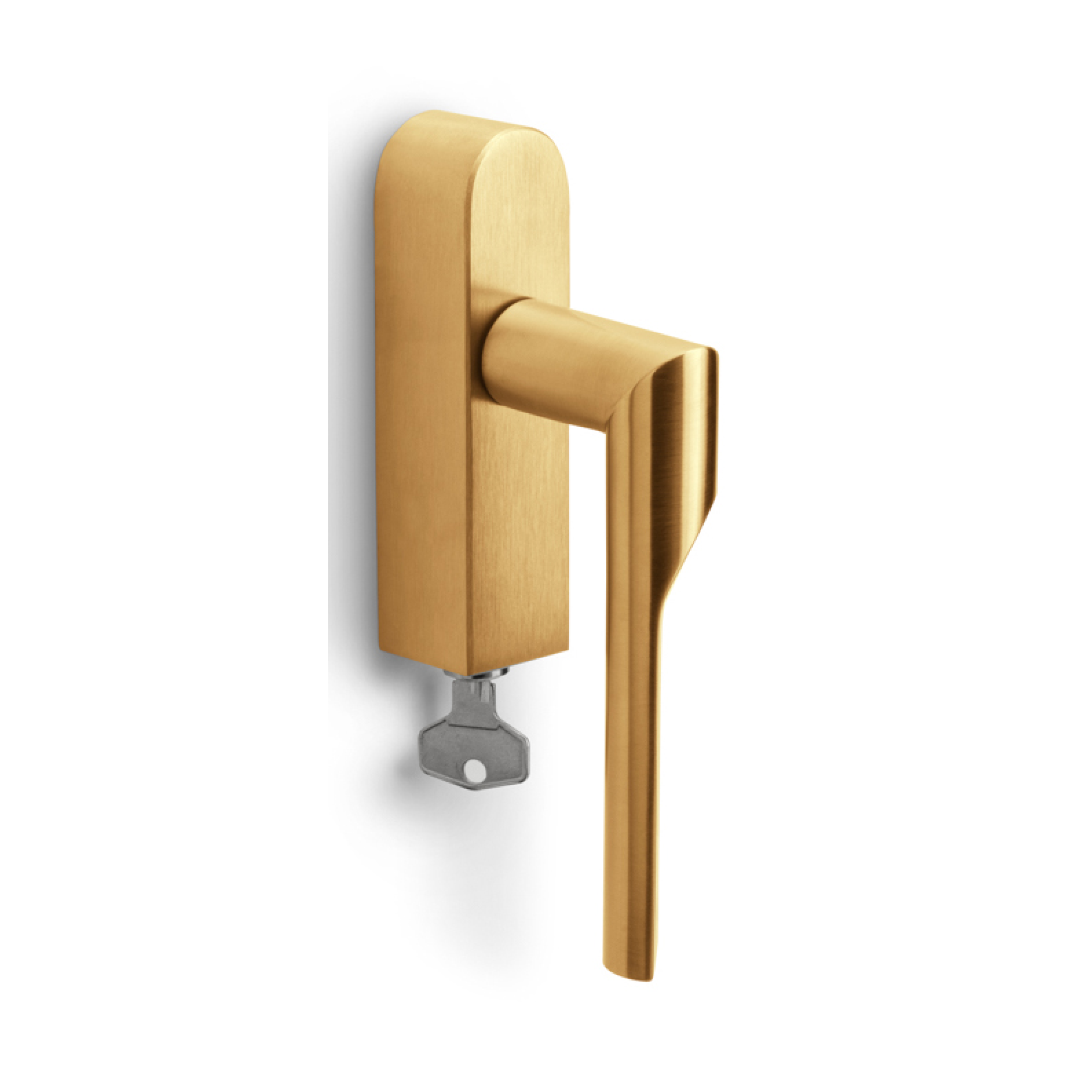 Formani GL101-DKLOCK-O draaikiepgarnituur afsluitbaar PVD mat goud linksdraaiend