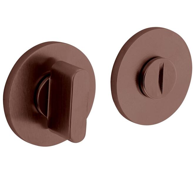 Olivari | Rozet toilet-/badkamersluiting | Rond | Brons mat titaan PVD