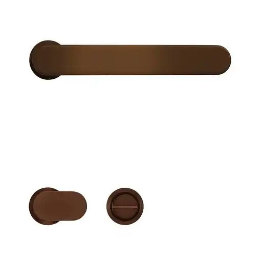 HDD Pro DEURKRUK PRO MINIMAL BUILD MAT BRONS op minimalistisch rozet - Deurbeslag-expert