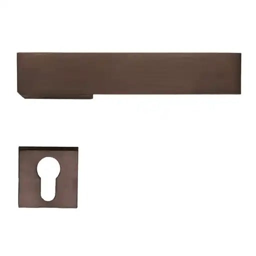 HDD Pro DEURKRUK PRO X-TREME MAT BRONS op rond rozet - Deurbeslag-expert