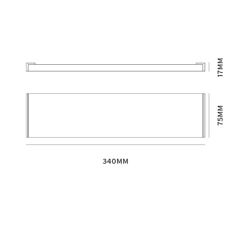 Hardbrass Mariani Tochtwering Tochtplaat Inox 340x75MM S