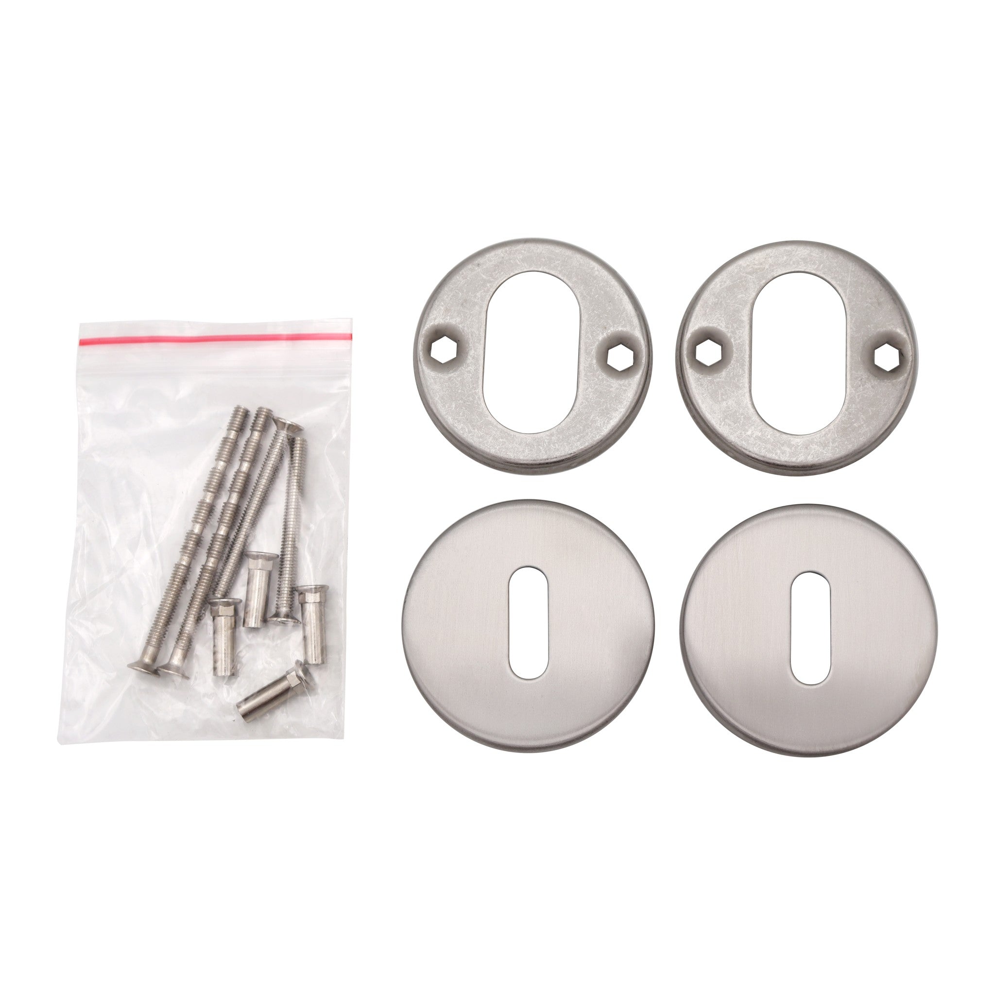 Griff Meister Cilinderrozet 53mm - RVS geborsteld (2)