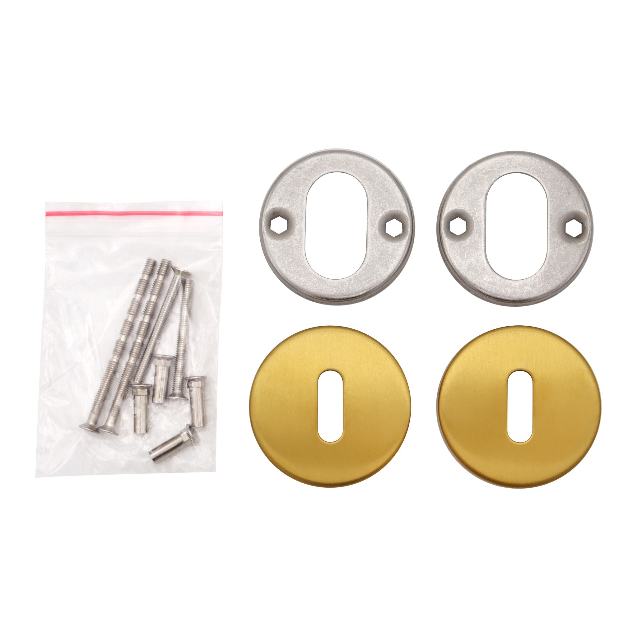 Griff Meister Cilinderrozet 53mm - goud (2)