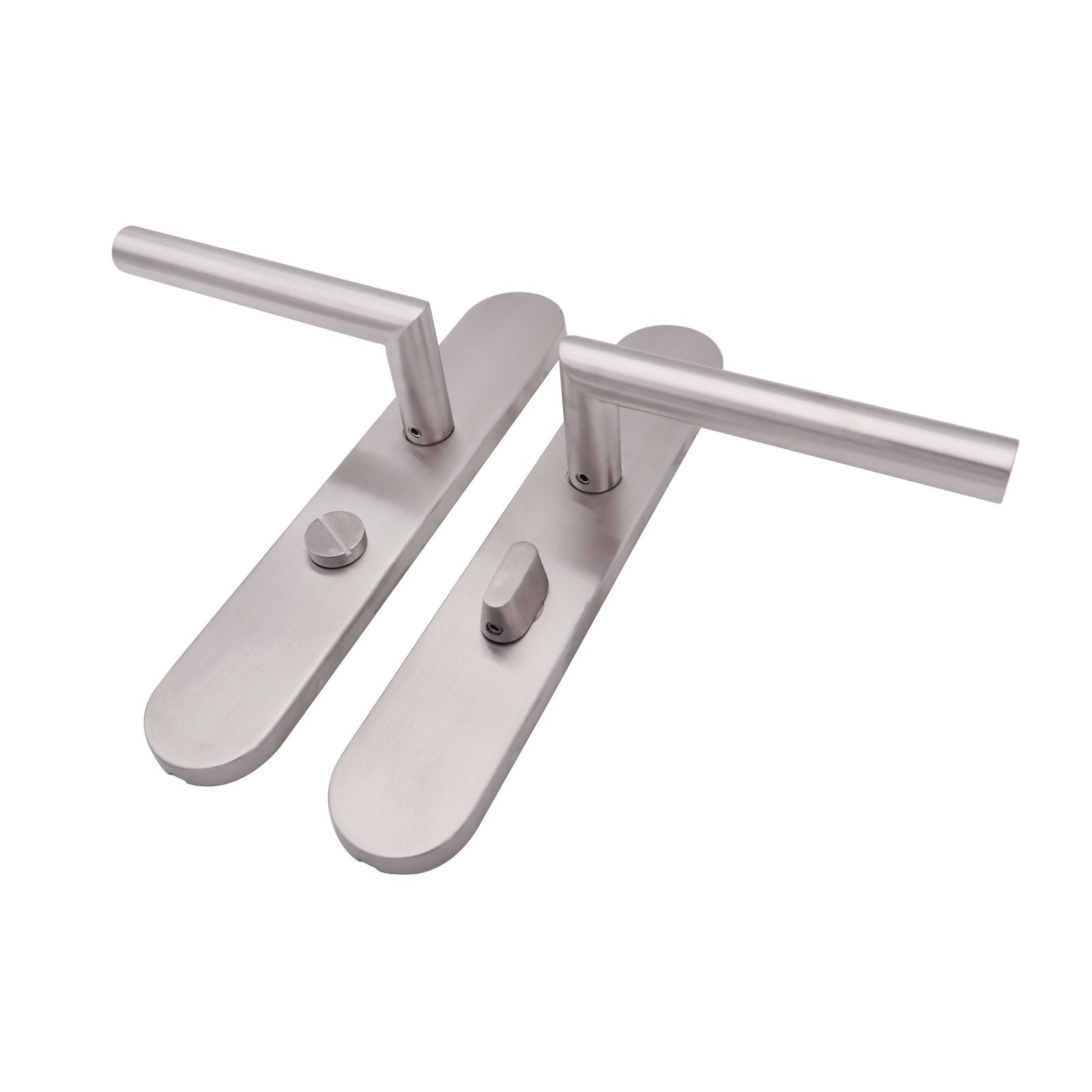 Griff Meister | Deurkruk Cornisa | RVS | Op ovaal schild | WC63/8 | Toilet