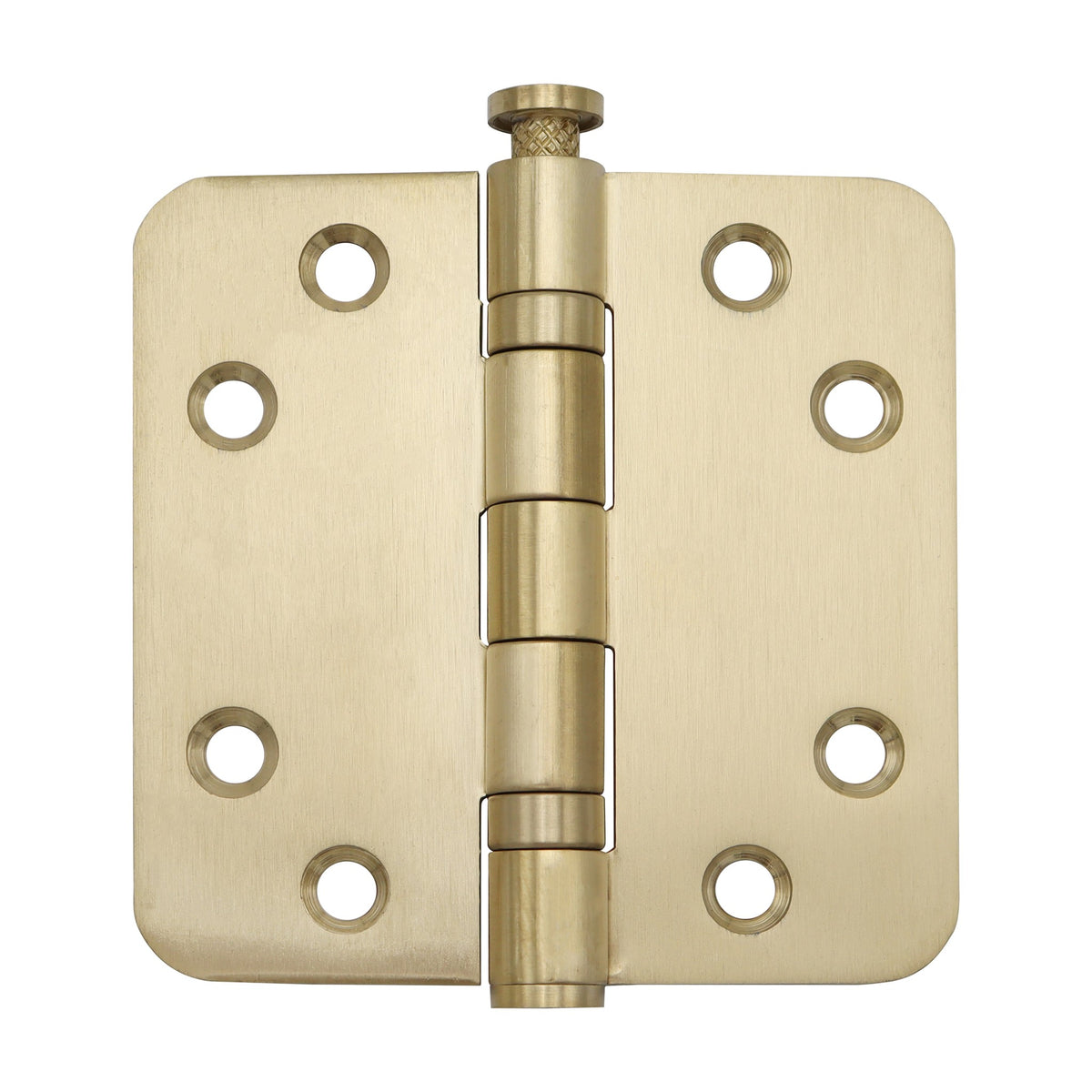 Griff Meister Kogellagerscharnier 89x89 mm Afgeronde hoeken Champagne PVD