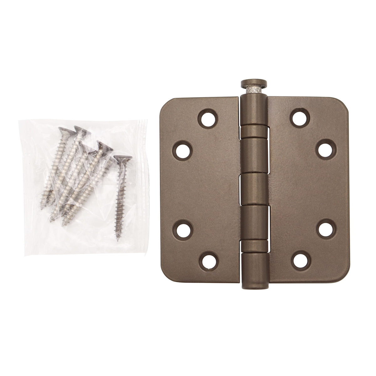 Griff Meister Kogellagerscharnier 89x89 mm Afgeronde hoeken Brons – detailweergave