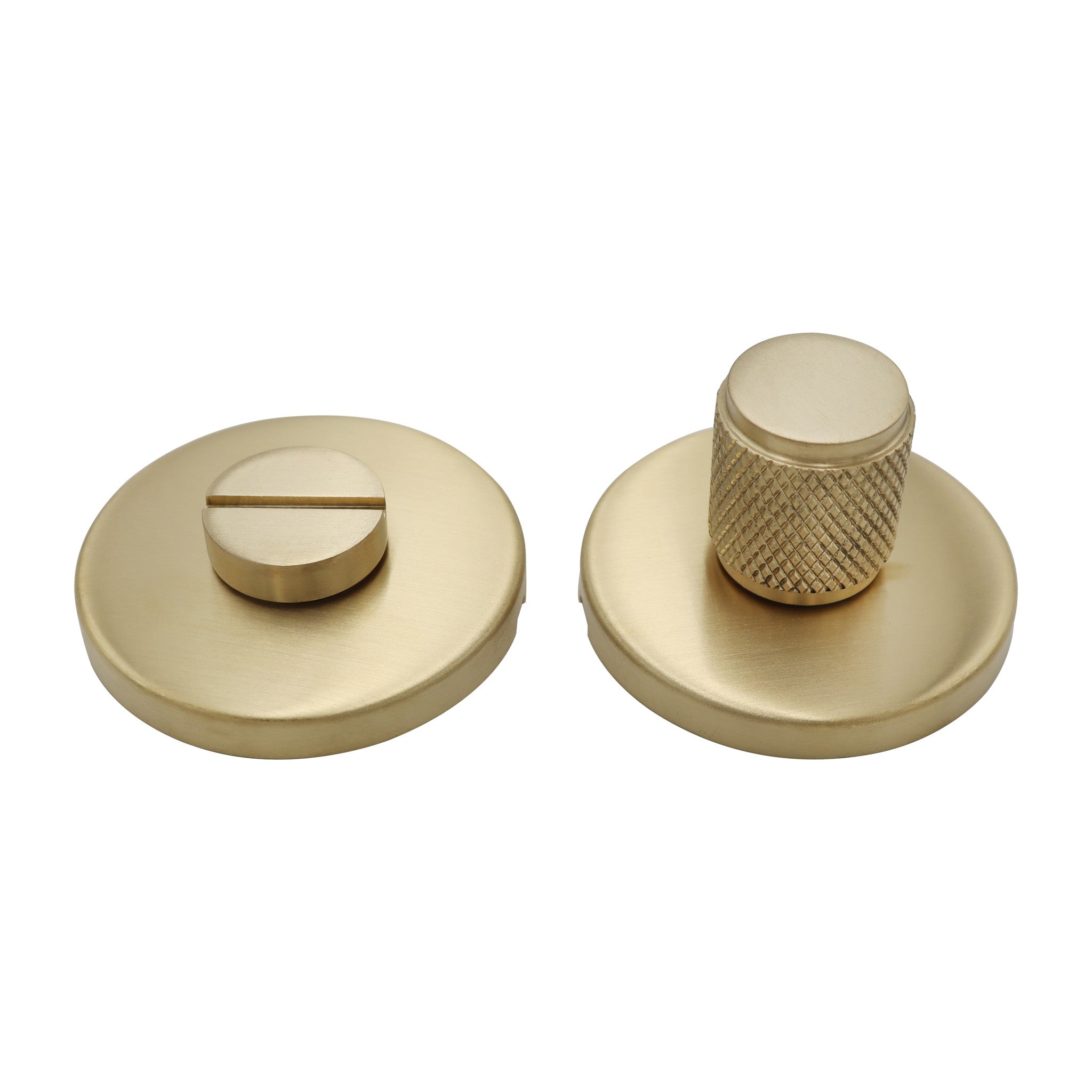 Griff Meister | Toiletsluiting Knurl 53mm | 6mm Dik | Champagne PVD