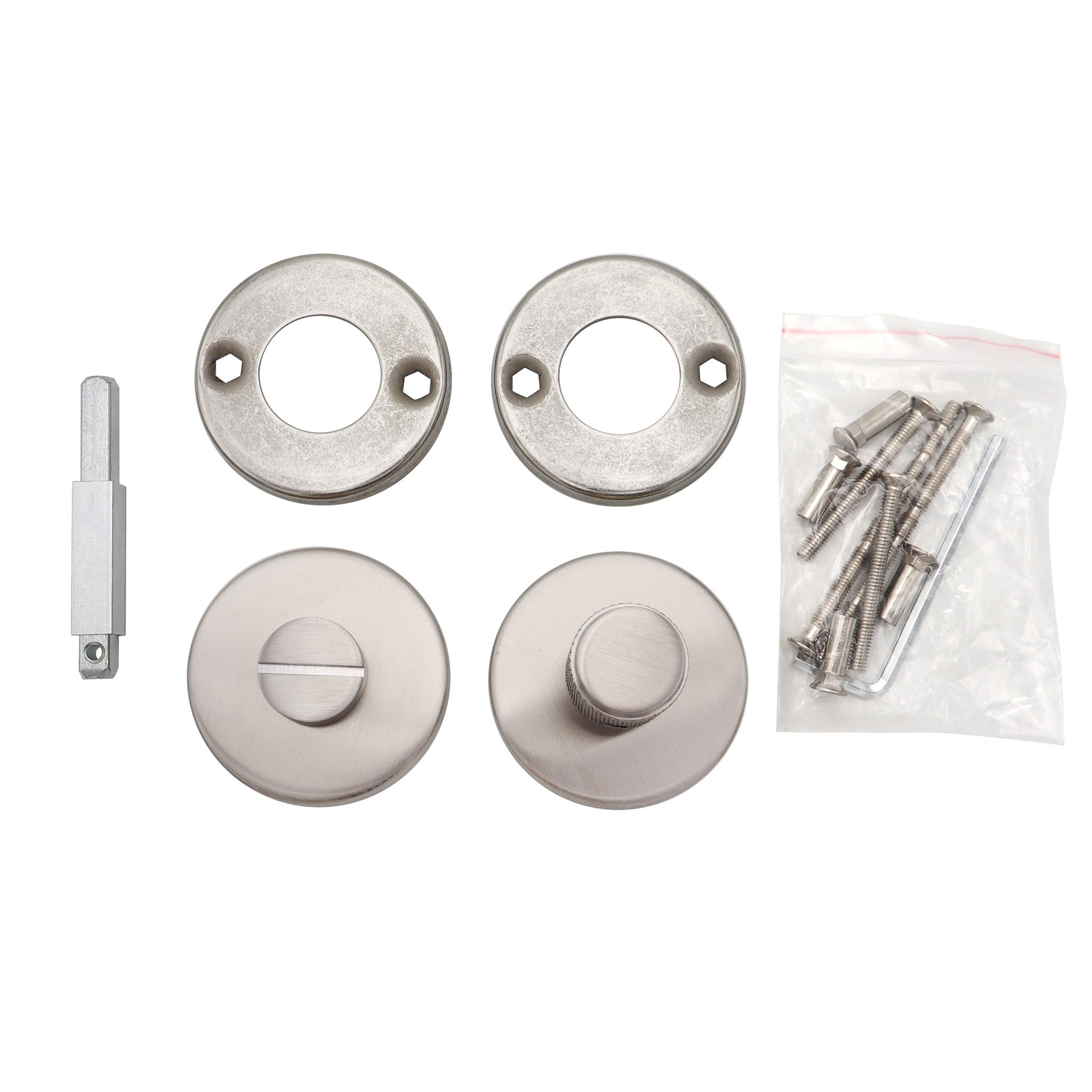 Griff Meister | Toiletsluiting Knurl 53mm | 6mm Dik | RVS