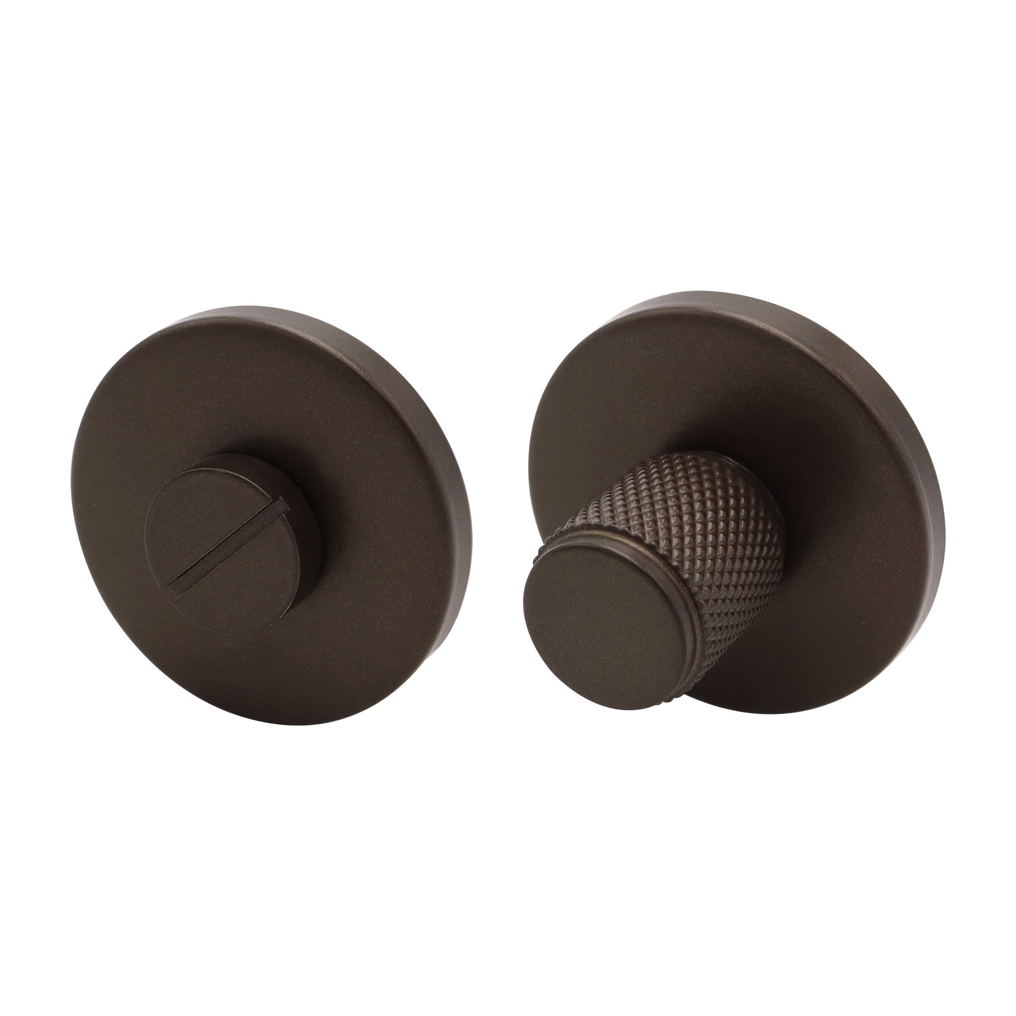 Griff Meister | Toiletsluiting Knurl 53mm | 6mm Dik | Brons