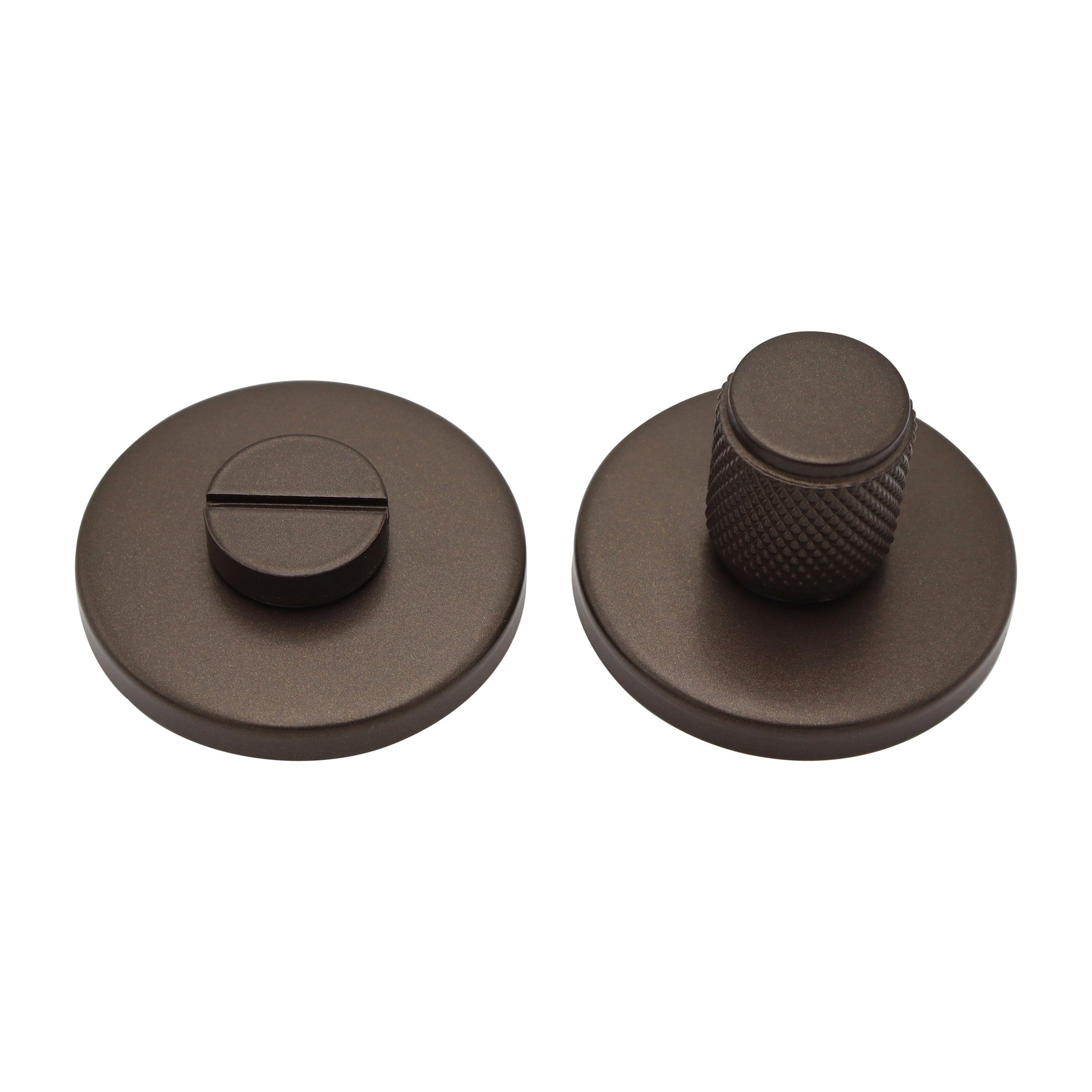 Griff Meister | Toiletsluiting Knurl 53mm | 6mm Dik | Brons