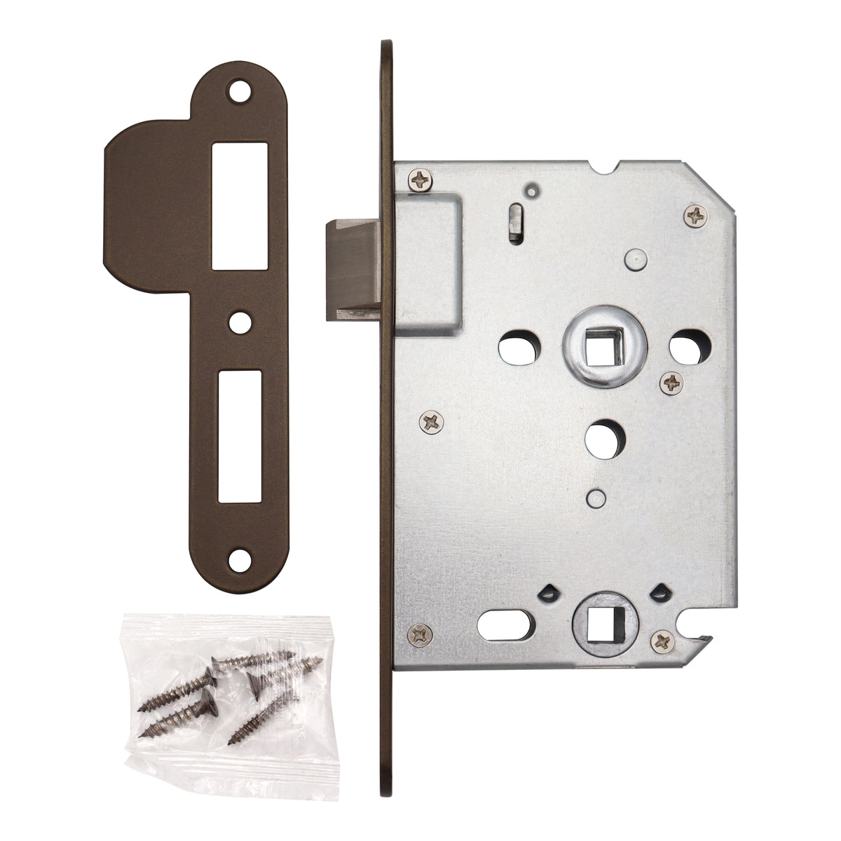 Griff Meister Insteekslot Toilet-/badkamerslot (WC 63/8) Brons – detailweergave