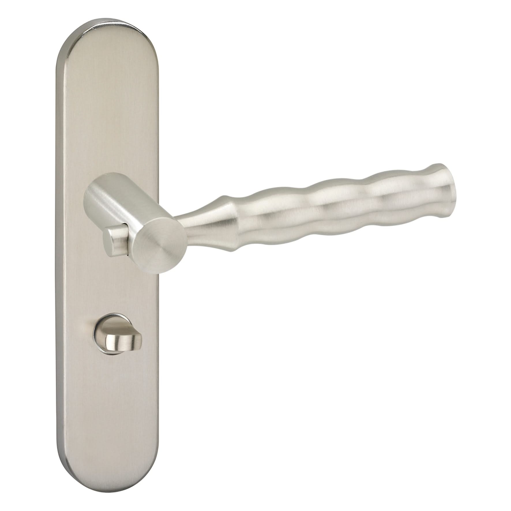 Impresso Alford RVS geborsteld op Ovaal schild - Deurbeslag-expert