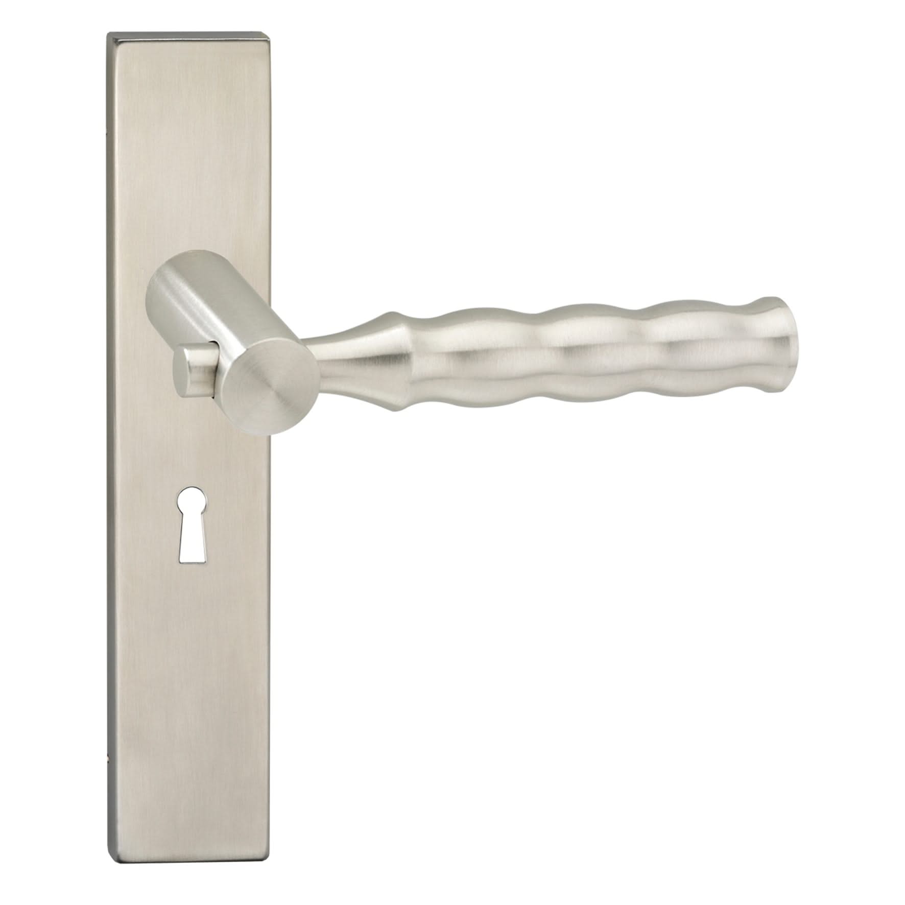 Impresso Alford RVS geborsteld op Rechthoekig schild - Deurbeslag-expert