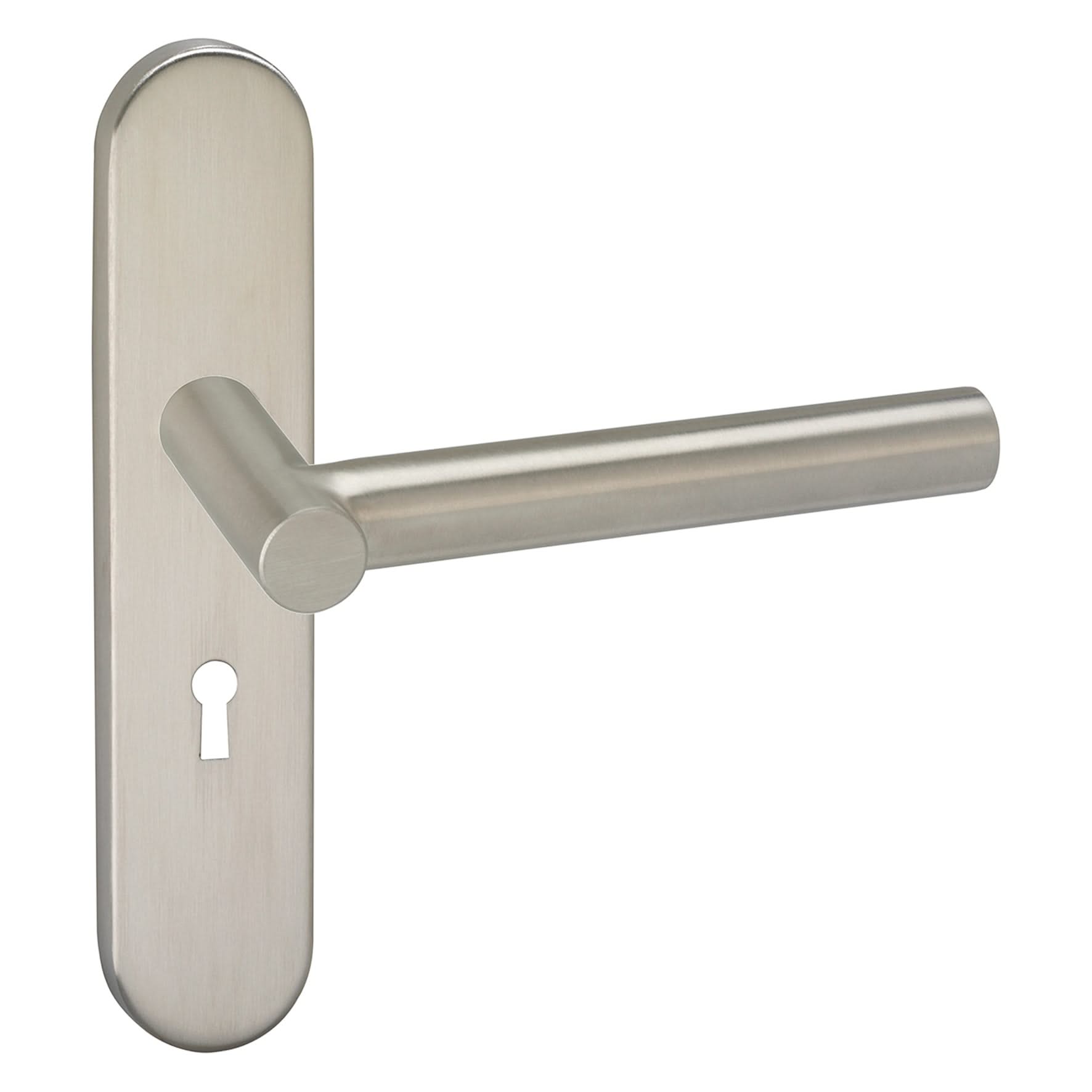 Impresso Alton RVS geborsteld op Ovaal schild - Deurbeslag-expert