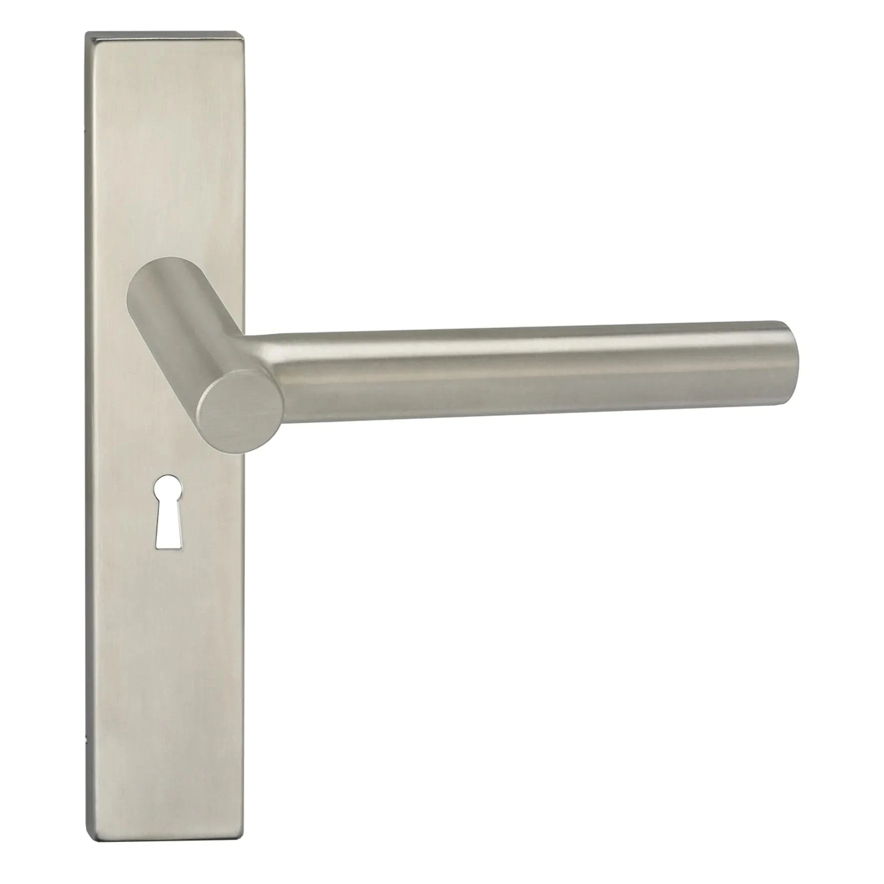 Impresso Alton RVS geborsteld op Rechthoekig schild - Deurbeslag-expert