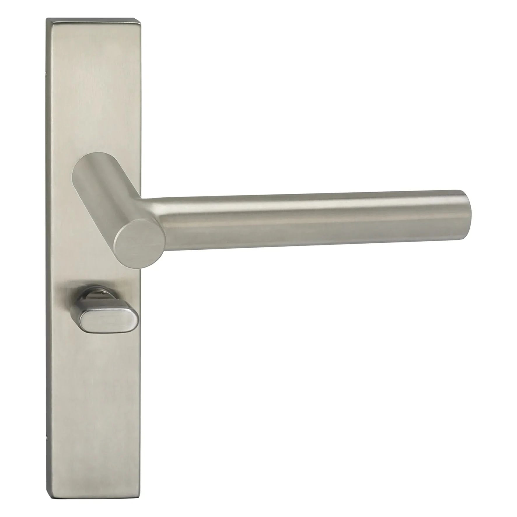 Impresso Alton RVS geborsteld op Rechthoekig schild - Deurbeslag-expert