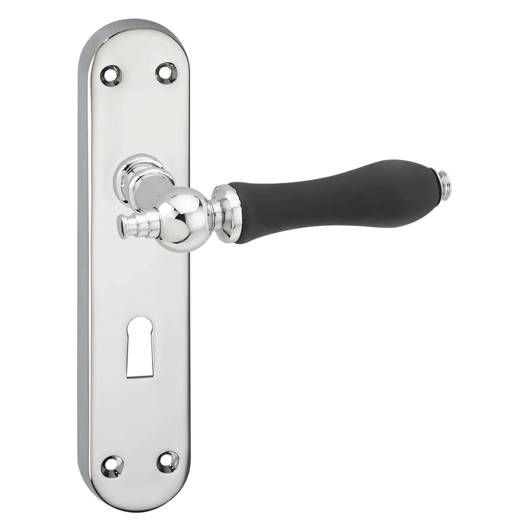 Impresso Bracknell Chroom op Ovaal schild - Deurbeslag-expert