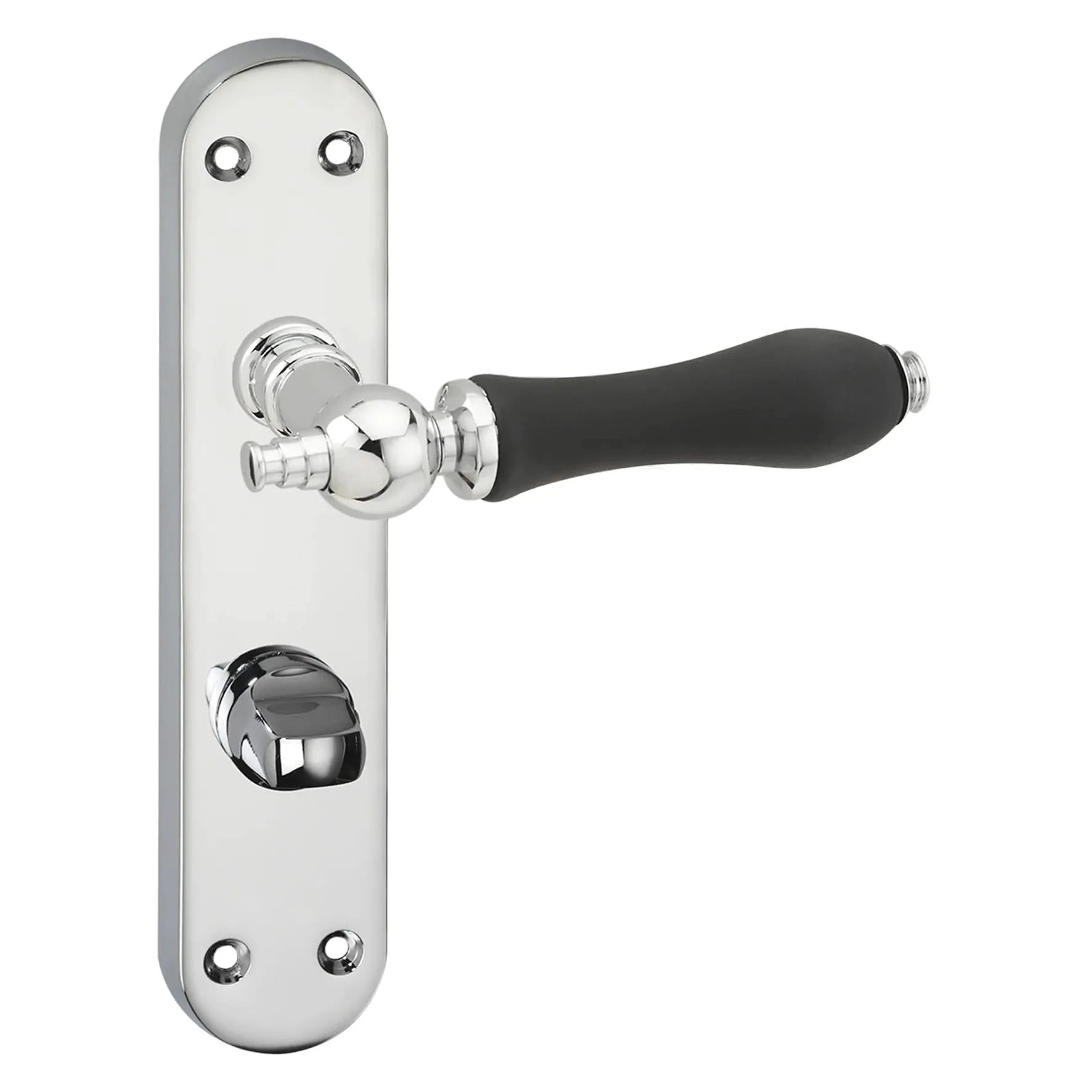 Impresso Bracknell Chroom op Ovaal schild - Deurbeslag-expert