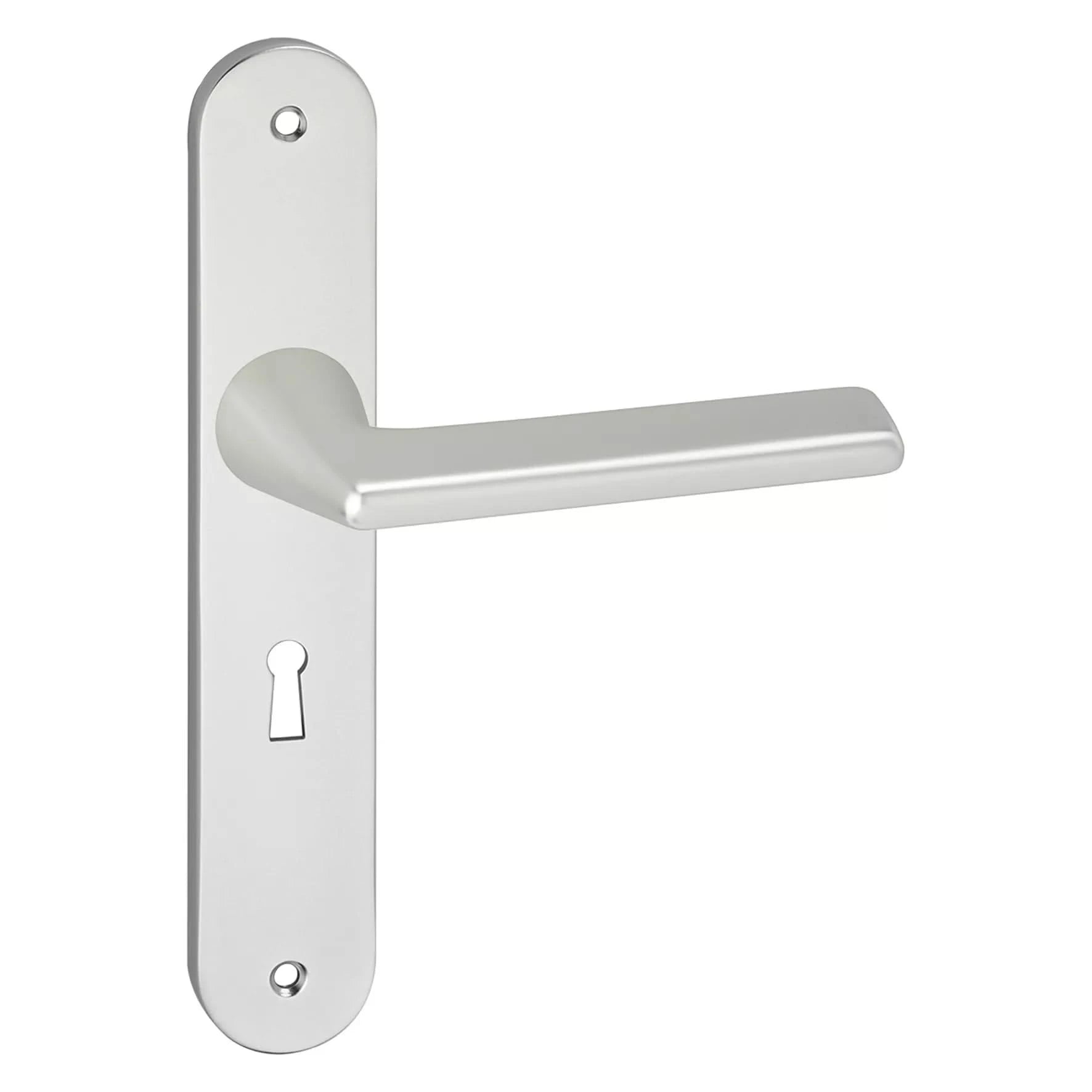 Impresso Bristol Aluminium op Ovaal schild met schroeven - Deurbeslag-expert