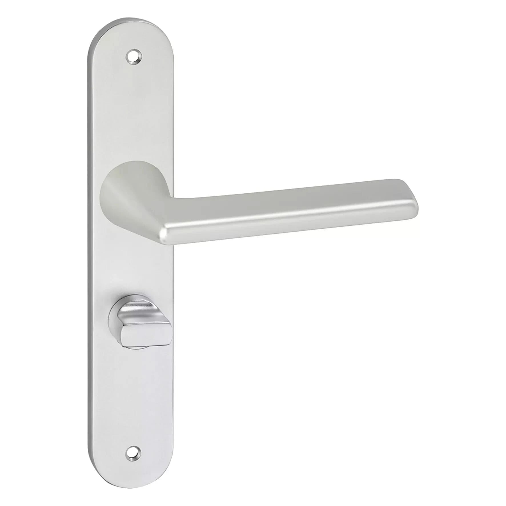 Impresso Bristol Aluminium op Ovaal schild met schroeven - Deurbeslag-expert