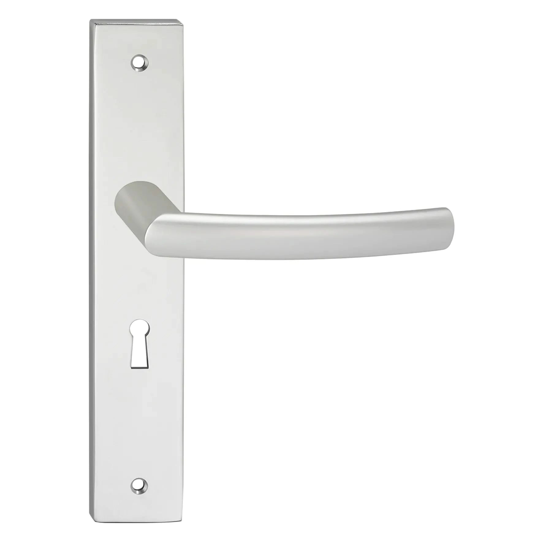 Impresso Burton Aluminium op Rechthoekig schild - Deurbeslag-expert